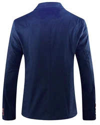 Allthemen Herren Sakko Slim Fit Sportsakko Dunkelblau/Blau/Hellblau