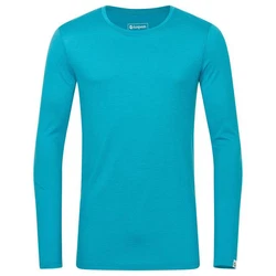 Kaipara Merino Sportswear Langarmshirt Herren Slimfit Türkis