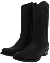 5588 LAZO Schwarz Cowboystiefel Rahmengenhte Westernstiefel
