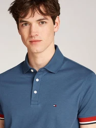 Tommy Hilfiger Poloshirt Interlock Sleeve Detail Reg Polo Dunkelblau/Blau