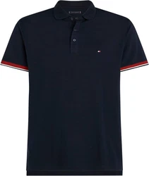 Tommy Hilfiger Poloshirt Interlock Sleeve Detail Reg Polo blau