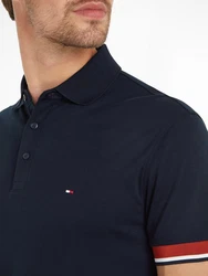 Tommy Hilfiger Poloshirt Interlock Sleeve Detail Reg Polo blau