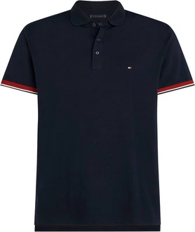 Tommy Hilfiger Poloshirt Interlock Sleeve Detail Reg Polo blau Tommy Hilfiger Poloshirt Interlock Sleeve Detail Reg Polo blau