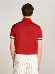 Tommy Hilfiger Poloshirt Interlock Sleeve Detail Reg Polo Rot/Dunkelrot