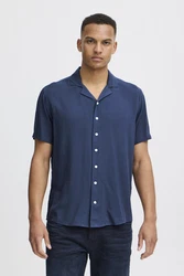 Blend Kurzarmhemd BHShirt Blau/Dunkelblau