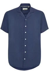 Blend Kurzarmhemd BHShirt Blau/Dunkelblau