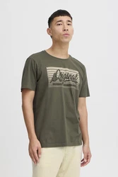 Blend T-Shirt BLEND BHTee Khaki/Dunkelgrün