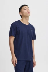 Blend T-Shirt BLEND BHTee marine/hellblau/graumeliert