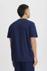 Blend T-Shirt BLEND BHTee marine/hellblau/graumeliert