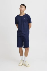 Blend T-Shirt BLEND BHTee marine/hellblau/graumeliert