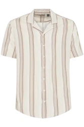 Blend Kurzarmhemd BLEND BHShirt Beige/Gelb/Grün/Creme/Weiß/Braun
