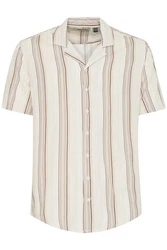 Blend Kurzarmhemd BLEND BHShirt Beige/Gelb/Grün/Creme/Weiß/Braun