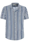 Blend Kurzarmhemd BLEND BHShirt Blau/Grün