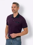 Sieh an! T-Shirt Poloshirt Dunkelblau/Dunkelrot/Lila