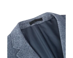 Allthemen Sakko Herren Freizeitanzug Regular Fit Anzugjacke Grau/Dunkelblau/Blau/Hellblau