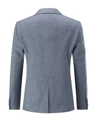 Allthemen Sakko Herren Freizeitanzug Regular Fit Anzugjacke Grau/Dunkelblau/Blau/Hellblau