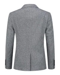 Allthemen Sakko Herren Freizeitanzug Regular Fit Anzugjacke Grau/Hellgrau/Hellblau