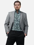 Allthemen Sakko Herren Freizeitanzug Regular Fit Anzugjacke Grau/Hellgrau/Hellblau