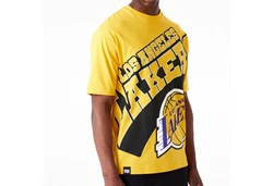 New Era T-Shirt NBA Loslak Large WRDMRK gelb