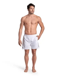Arena Badeshorts Fundamentals Logo R Weiß