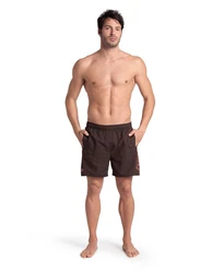 Arena Badeshorts Fundamentals Logo R Sepia