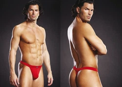 Blue Line String Performance Microfiber Thong div. Farben/rot