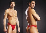 Blue Line String Performance Microfiber Thong div. Farben/rot
