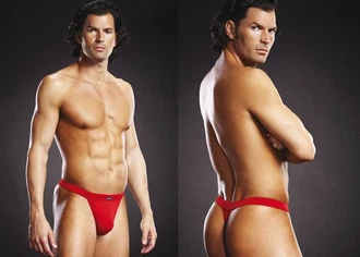 Blue Line String Performance Microfiber Thong div. Farben/rot