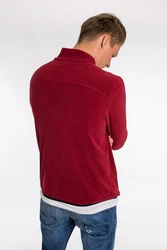 DEPROC Active Fleecejacke KIRKVALE MEN Dunkelrot/Rot/Bordeaux