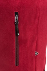 DEPROC Active Fleecejacke KIRKVALE MEN Dunkelrot/Rot/Bordeaux