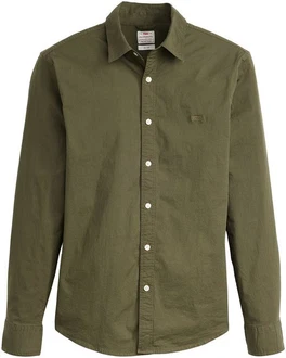 Levi's Jeanshemd BATTERY HM SHIRT SLIM Dunkelgrün/Grün