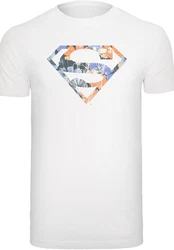 F4NT4STIC T-Shirt DC Comics Superman Logo Superheld Herren Hellblau/Weiß/Grau/Orange/Creme/Braun