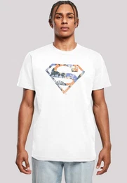 T-Shirt T-Shirt DC Comics Superman Floral Logo Superheld Herren,Premium Merch,Regular-Fit,Basic,Bedruckt
