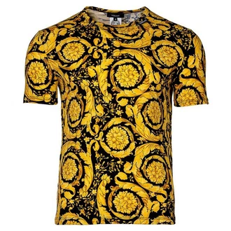 Versace T-Shirt Herren T-Shirt BAROCCO Gold/Gelb