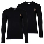 Versace T-Shirt Herren Langarmshirt TOPEKA Schwarz/Dunkelblau