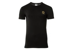 Versace T-Shirt Herren T-Shirt, 2er Pack, Rundhals Schwarz/Weiß/Dunkelblau/Lila