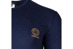 Versace T-Shirt Herren Shirt langarm Style TOPEKA Dunkelblau/Blau