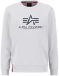 Alpha Industries Sweatshirt Basic Sweater Hellgrau/Grau/Rot/Weiß