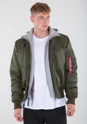 Alpha Industries Herren Fliegerjacke MA-1 D-Tec Dunkelgrün