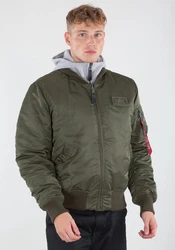 Alpha Industries Herren Fliegerjacke MA-1 D-Tec Dunkelgrün