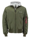 Alpha Industries Herren Fliegerjacke MA-1 D-Tec Dunkelgrün
