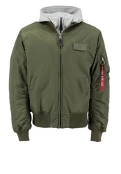 Alpha Industries Herren Fliegerjacke MA-1 D-Tec Dunkelgrün