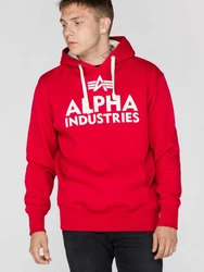 Alpha Industries Hoodie Foam Print Rot/Dunkelrot