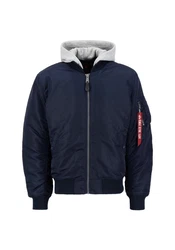 Alpha Industries Bomberjacke Anorak Blau/Dunkelblau