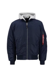 Alpha Industries Bomberjacke Anorak Blau/Dunkelblau