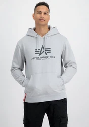 Alpha Industries Kapuzenpullover Basic Hoodie Herren Hellgrau/Grau/Silber