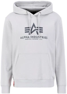 Alpha Industries Kapuzenpullover Basic Hoodie Herren Hellgrau/Grau/Silber