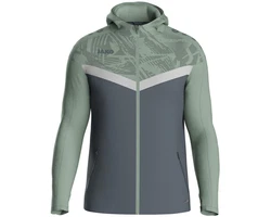 Jako Kapuzensweatshirt Kapuzenjacke Iconic anthra light/mintgrün/soft grün