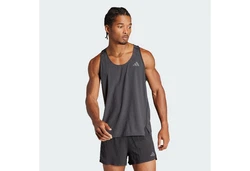adidas Performance Longtop ADIZERO RUNNING SINGLET Schwarz/Dunkelgrau/Hellgrau/Grau