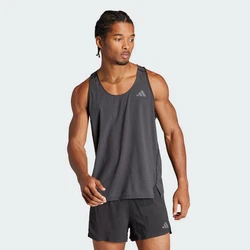 adidas Performance Longtop ADIZERO RUNNING SINGLET Schwarz/Dunkelgrau/Hellgrau/Grau